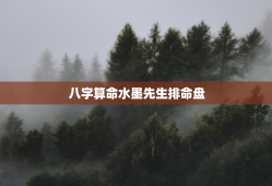 八字算命水墨先生排命盘，水墨先生免费八字排盘