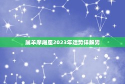 属羊摩羯座2023年运势详解男(未来三年财运大涨)