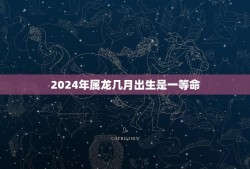 2024年属龙几月出生是一等命(龙年一等命月份介绍)