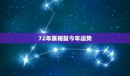 72年属相鼠今年运势(财运亨通事业顺利)