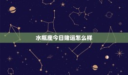 水瓶座今日赌运怎么样(赌场之星)