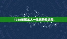 1988年属龙人一生运势及运程(龙威再现财运亨通)