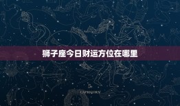 狮子座今日财运方位在哪里：穿金色提升运势，投资风险回报双丰收