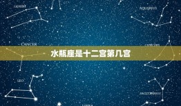 水瓶座是十二宫第几宫(介绍水瓶座在星座图中的位置)