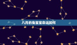 八月的兔宝宝命运如何(预测幸运之星闪耀财运亨通)