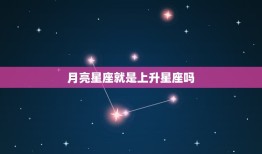 月亮星座就是上升星座吗(介绍星座学中的两个重要概念)