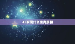 45岁属什么生肖属相(解密你的生肖是什么)