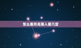 怎么看月亮落入第几宫(掌握星盘介绍方法)