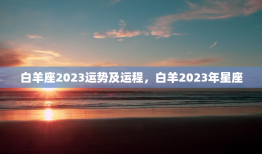 白羊座2023运势及运程，白羊2023年星座