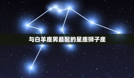 白羊座男和什么座最配(星座配对大介绍)