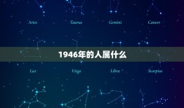 1946年的人属什么(探寻属相背后的文化意义)