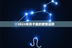 双子2023座全年运势(机遇与挑战并存)