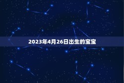 2023年4月26日出生的宝宝(迎来人生的起点)