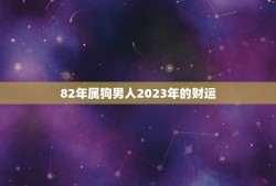 82年属狗男人2023年的财运(财富大丰收)