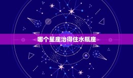 哪个星座治得住水瓶座(星座匹配大介绍)