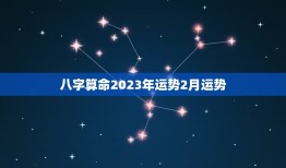 八字算命2023年运势2月运势(详解财运亨通事业顺利)