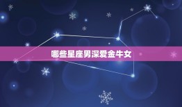 哪些星座男深爱金牛女(星座大介绍)