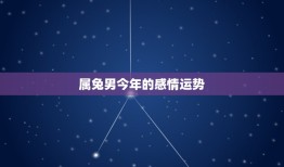 属兔男今年的感情运势(爱情甜蜜但需注意小心眼)