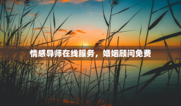 情感导师在线服务，婚姻顾问免费