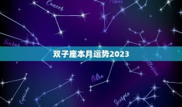 双子座本月运势2023(快乐之旅)