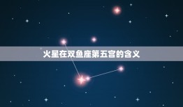 火星双鱼5宫什么(介绍情感与创造力的交汇点)