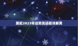 属蛇2023年运势及运程详解男(顺风顺水财运亨通)