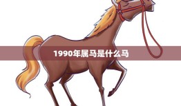 1990年属马是什么马(解密属马人的性格特点)