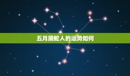 五月属蛇人的运势如何(2023年运势大介绍)