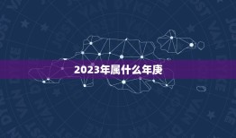 2023年属什么年庚(介绍2023年庚子鼠年)