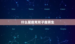 什么星座克双子座男生(你需要知道的事情)