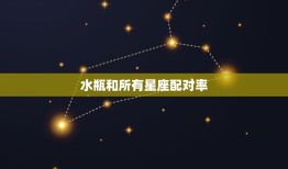 水瓶和所有星座配对率(十二星座配对大介绍)