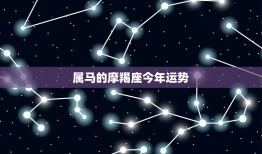 属马的摩羯座今年运势(2023财运亨通事业顺利感情稳定)