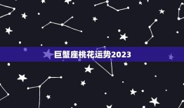 巨蟹座桃花运势2023(爱情甜蜜桃花缤纷)