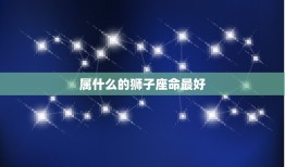 属什么的狮子座命(星座专家介绍匹配)