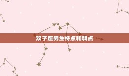 双子座男生特点和弱点(介绍聪明好动情感不稳定)