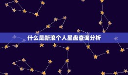 新浪个人星盘查询分析(介绍你的命运密码)