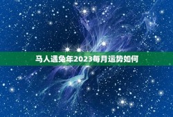 马人遇兔年2023每月运势如何(详解马人在兔年的运势变化)