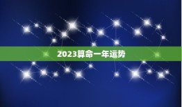 2023算命一年运势(介绍你的未来命运如何)