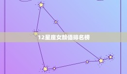 12星座女颜值排名榜(谁是最美的星座女神)