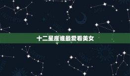 十二星座谁看美女(星座分析哪个星座最容易被美女吸引)