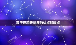 双子座和天蝎星座配吗(星座配对分析)