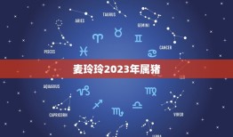 麦玲玲2023年属猪(幸运之年)