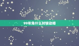 99年兔什么时候动婚(兔年婚期介绍结婚时间介绍)