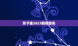 双子座2023倒霉颜色(如何避免不幸)