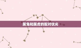 属兔属虎适合做夫妻吗(星座专家介绍)