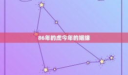 86年的虎今年的姻缘(2023年的桃花运如何)