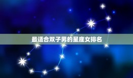 最适合双子男星座女排名(双子男配对女星座大介绍)