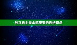 水瓶座男有什么性格特点(介绍水瓶男的独立、创新和理性)