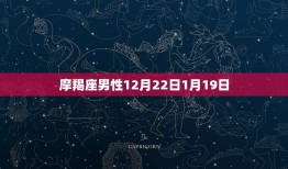 阳历12月是什么星座男(12月出生的男性星座介绍)