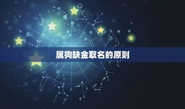 属狗缺金取名的字(如何选择)